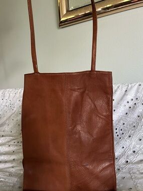 HOBO Cognac Brown Leather Tote